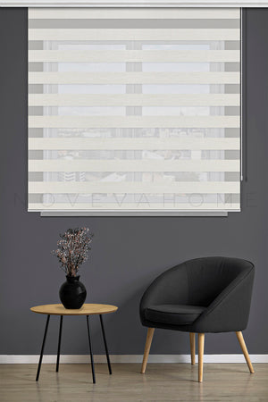 Noveva Home Bambu Zebra Ekru Perde N01