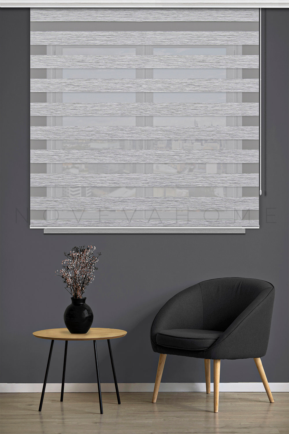 Noveva Home Bambu Zebra Gri Perde N07