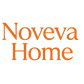 Noveva Home yazan turuncu renkli yazı ile logo yap