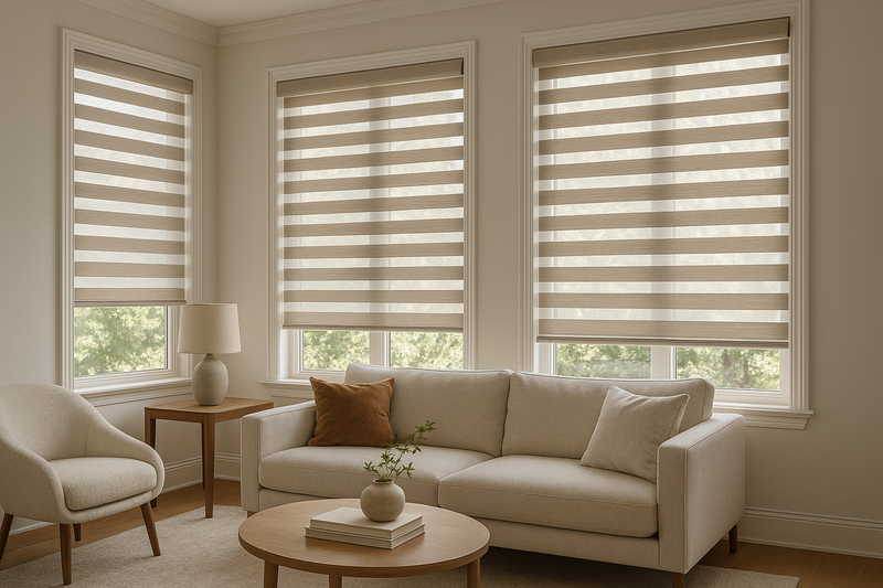 zebra stor perde için slaytta kullanabileceğim bir mekanlı perdeli görsel